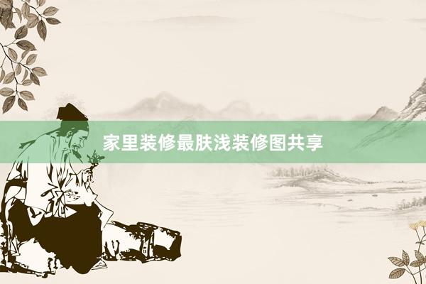 家里装修最肤浅装修图共享